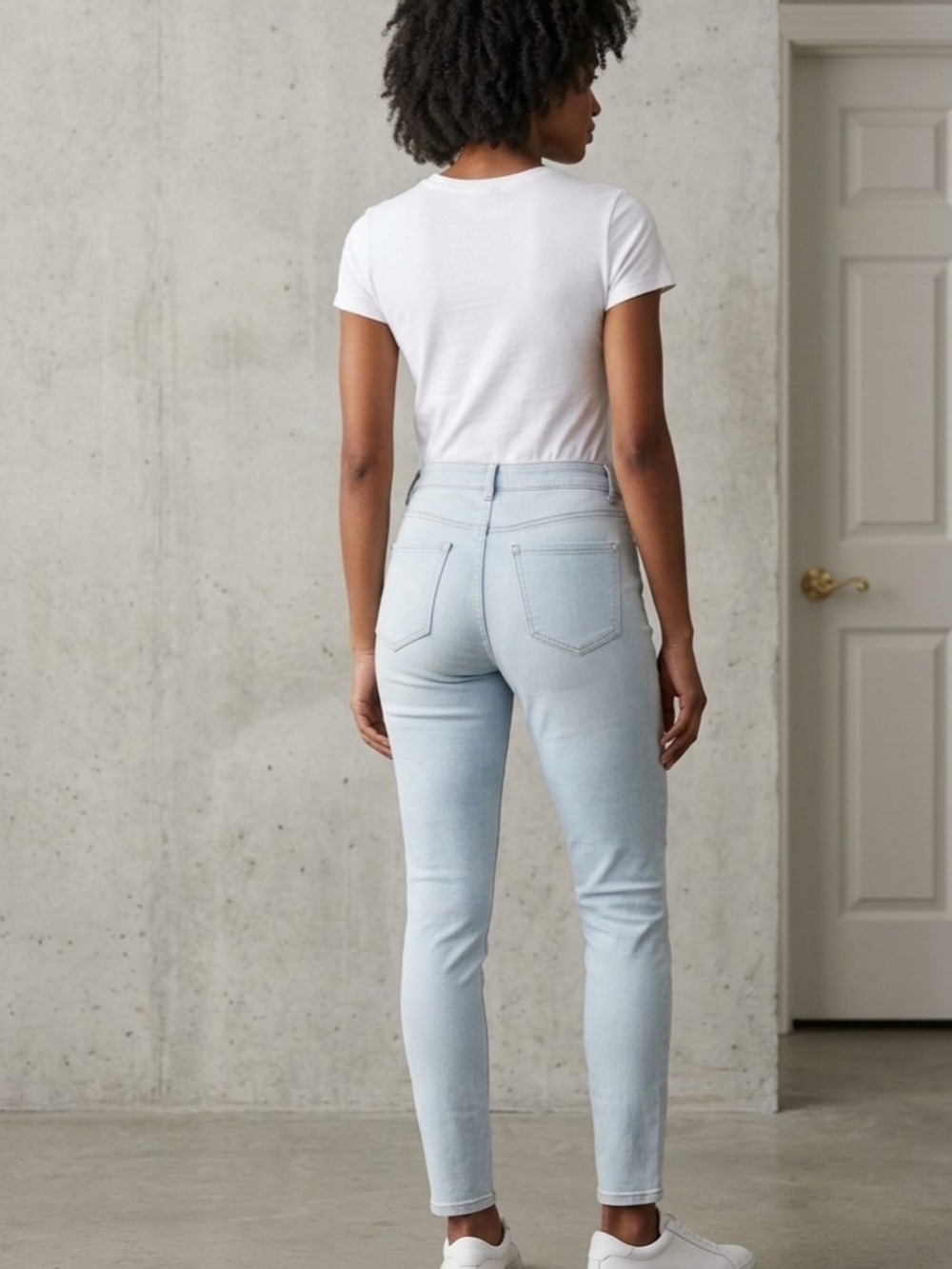 LiV By Delia's, Pale Blue Skinny High-Waist Jeans for Women - Picture 2 of 13